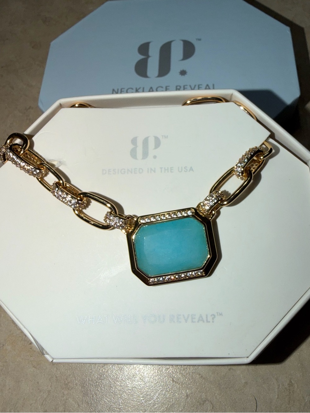 BP Exclusive Bring Back Necklace-You Are A Reflection of Love Amazonite on Gold